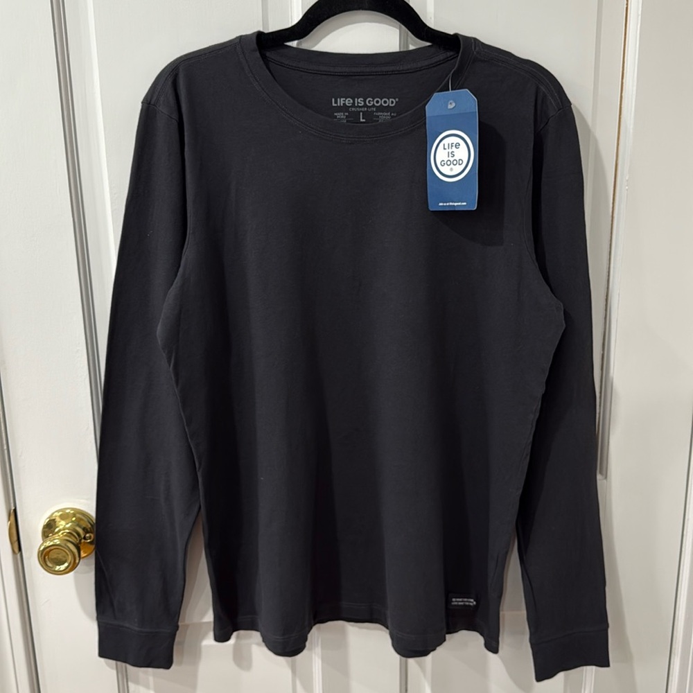 NWT Life Is Good Long Sleeve Crusher-Lite Shirt